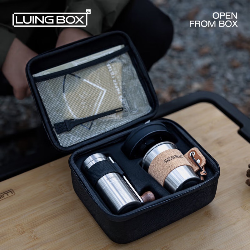 Coffee Equipment Camping - Ensemble de café artisanal en acier