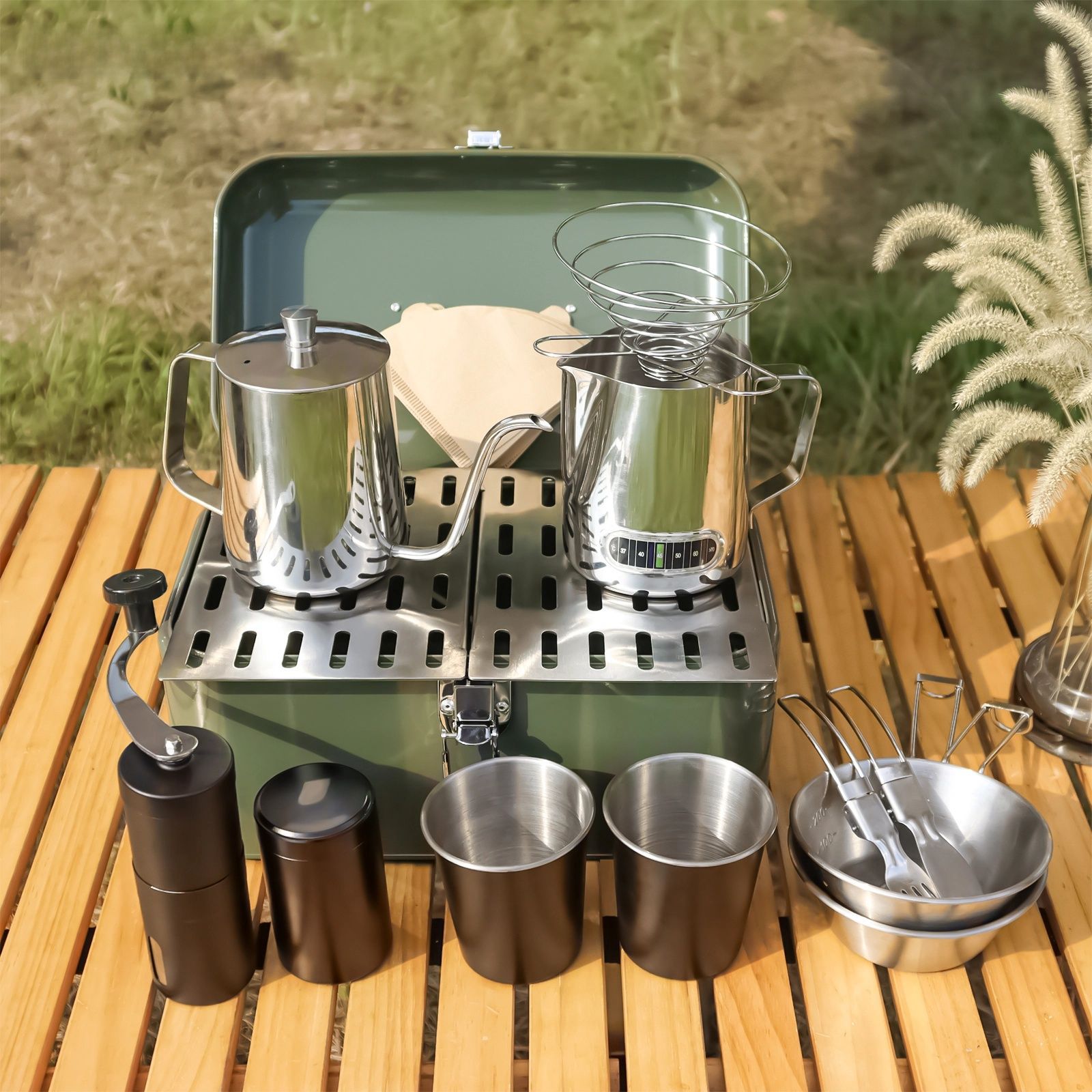 Coffee Equipment Camping - Ensemble de cafetière de Camping infusée