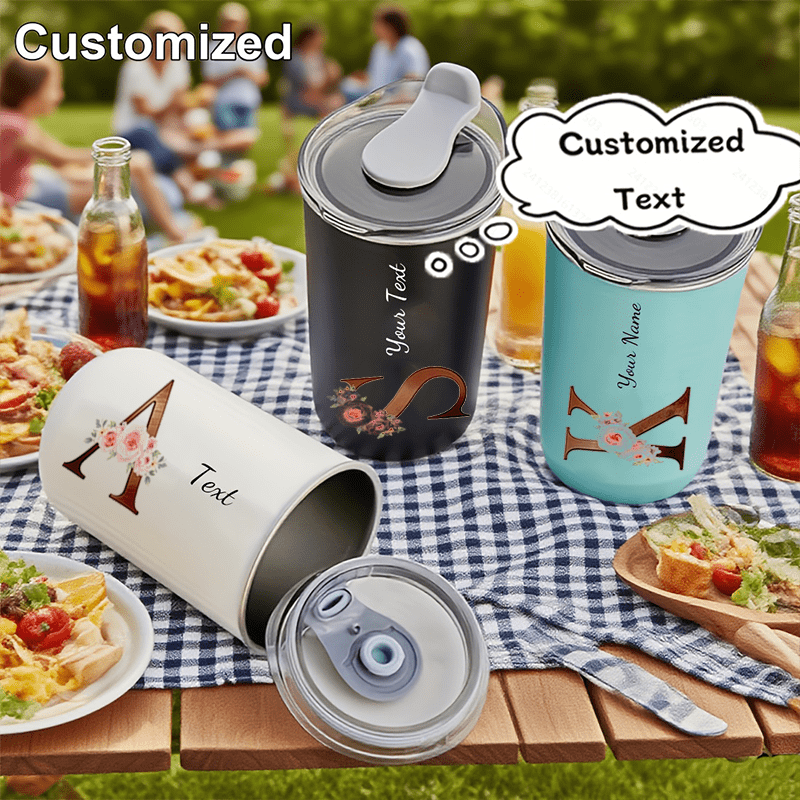 Coffee Equipment Camping - Gobelet personnalisé avec monogramme floral, tasse
