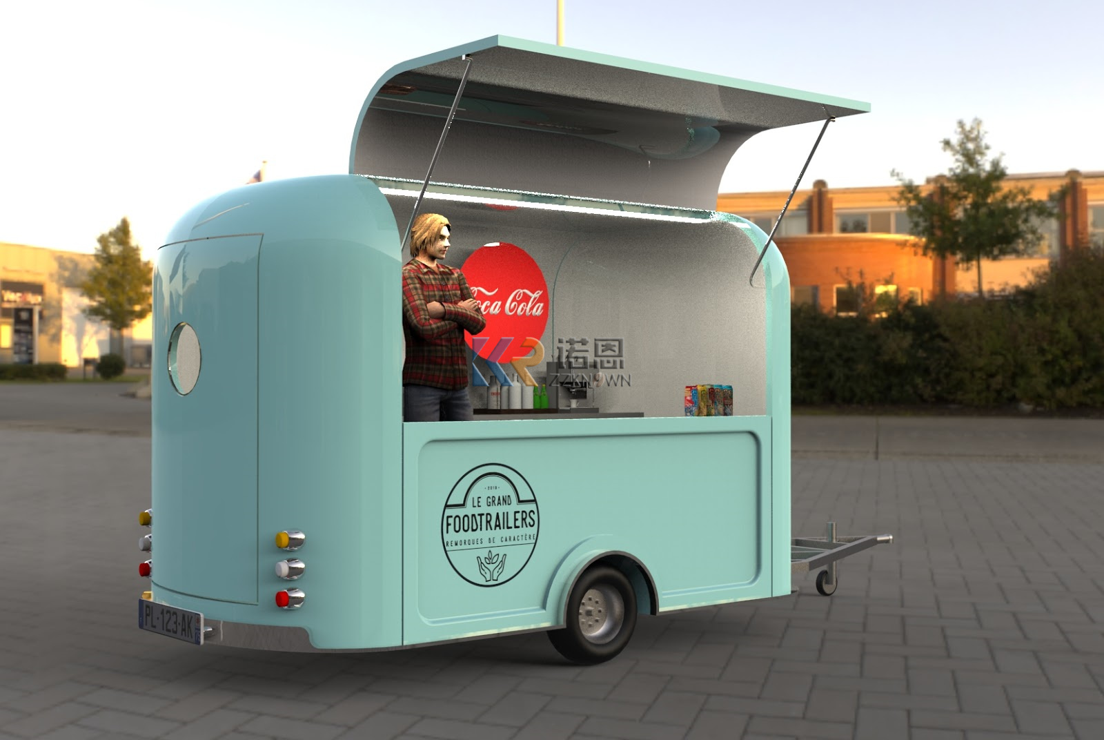 Remorque de cuisine mobile ent - Mobile Coffee Van Equipment avis et prix