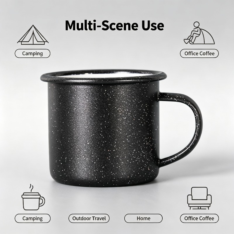 Tasse en émail vintage avec mo - Vintage Coffee Equipment avis et prix
