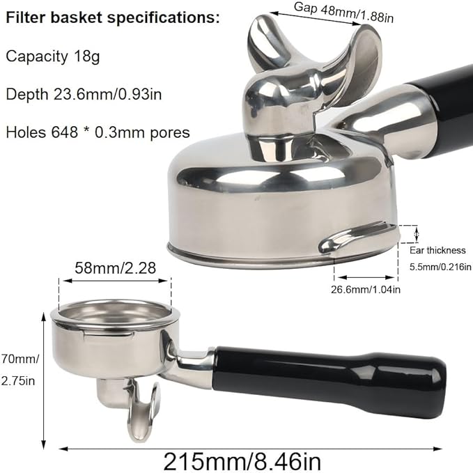 Porte-filtre E61 de 58 mm à do - Portafilter 58Mm avis et prix