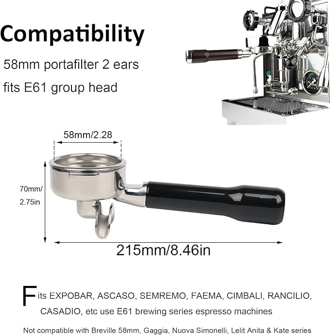 Porte-filtre E61 de 58 mm à do - Portafilter 58Mm avis et prix
